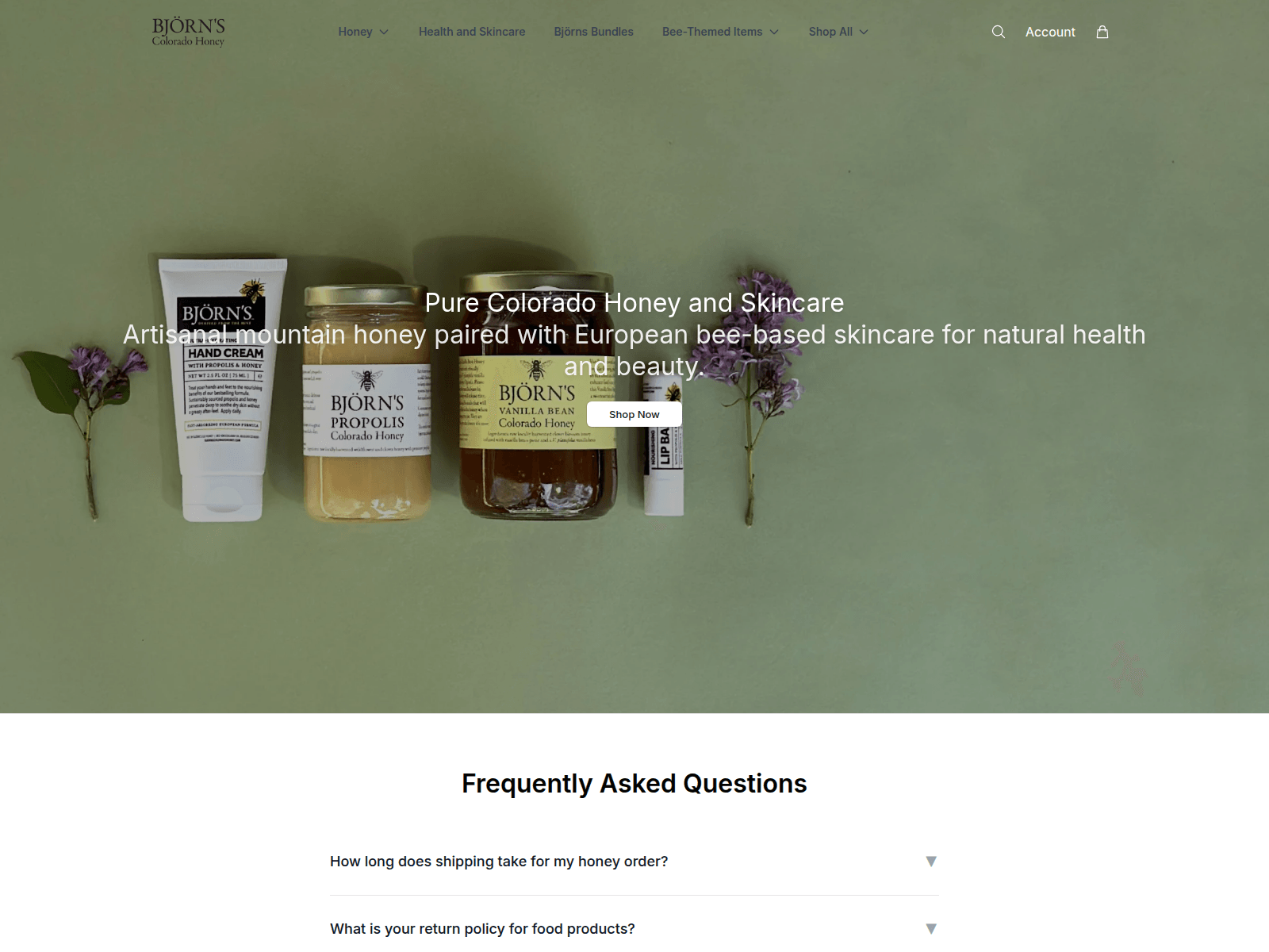 bjornscoloradohoneyhive.shop ekran görüntüsü