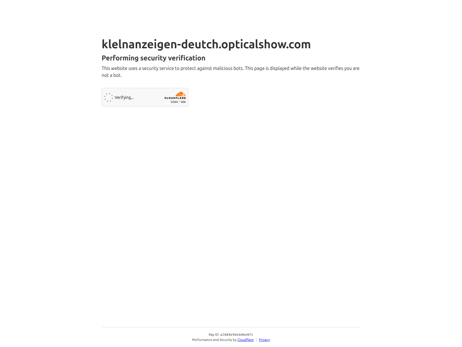 Screenshot von klelnanzeigen-deutch.opticalshow.com