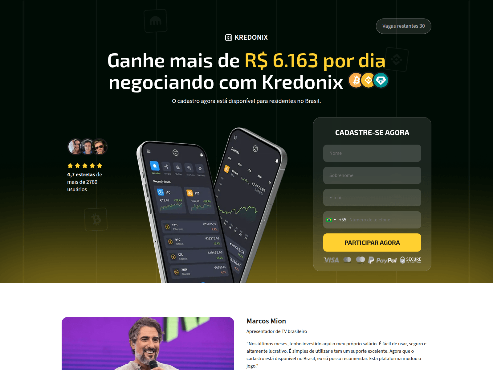 Снимок экрана kredonix.net