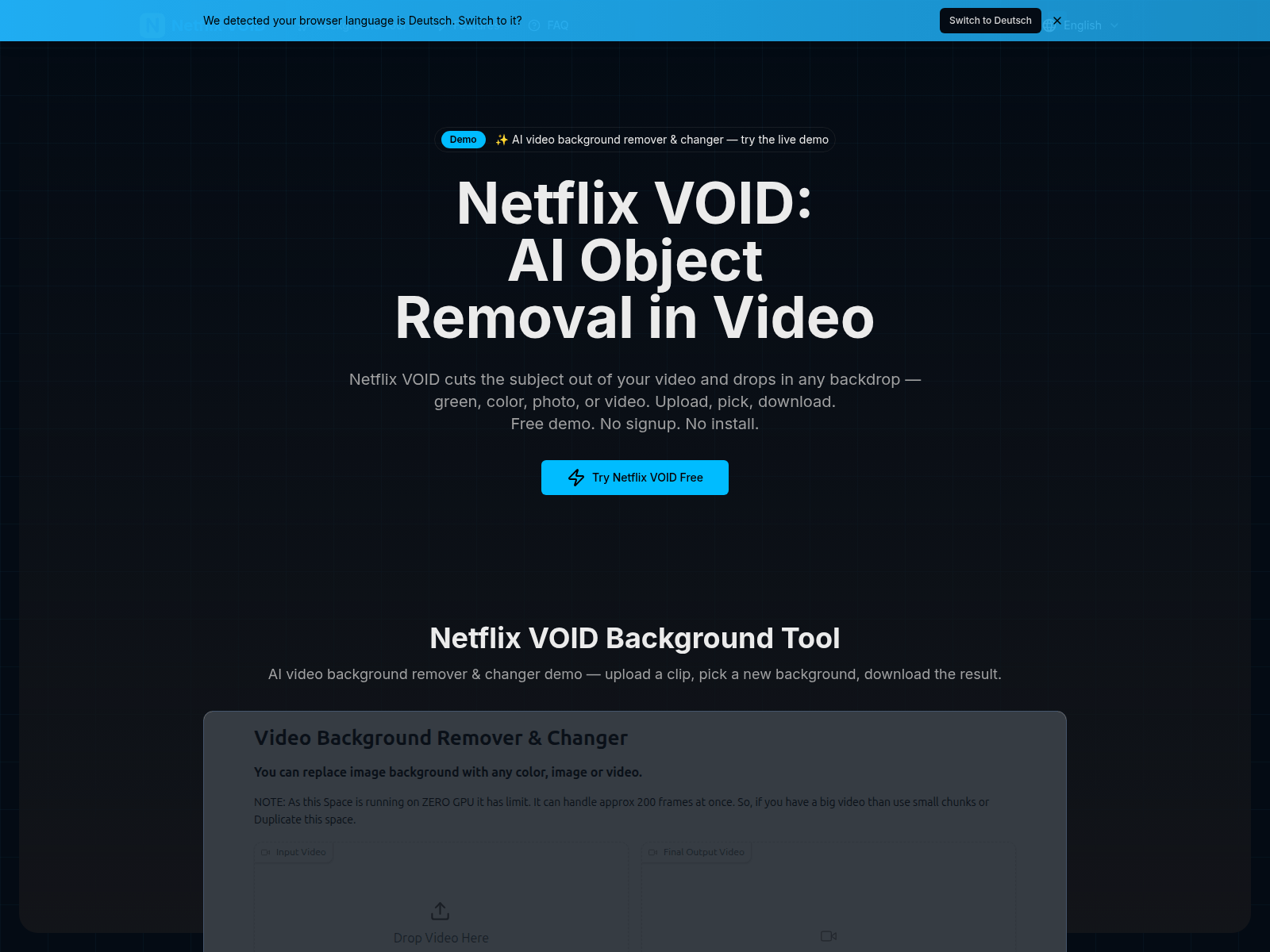 netflixvoid.org のスクリーンショット