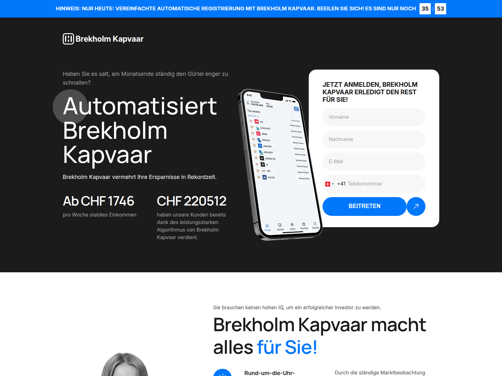 لقطة شاشة لـ brekholmkapvaar.net