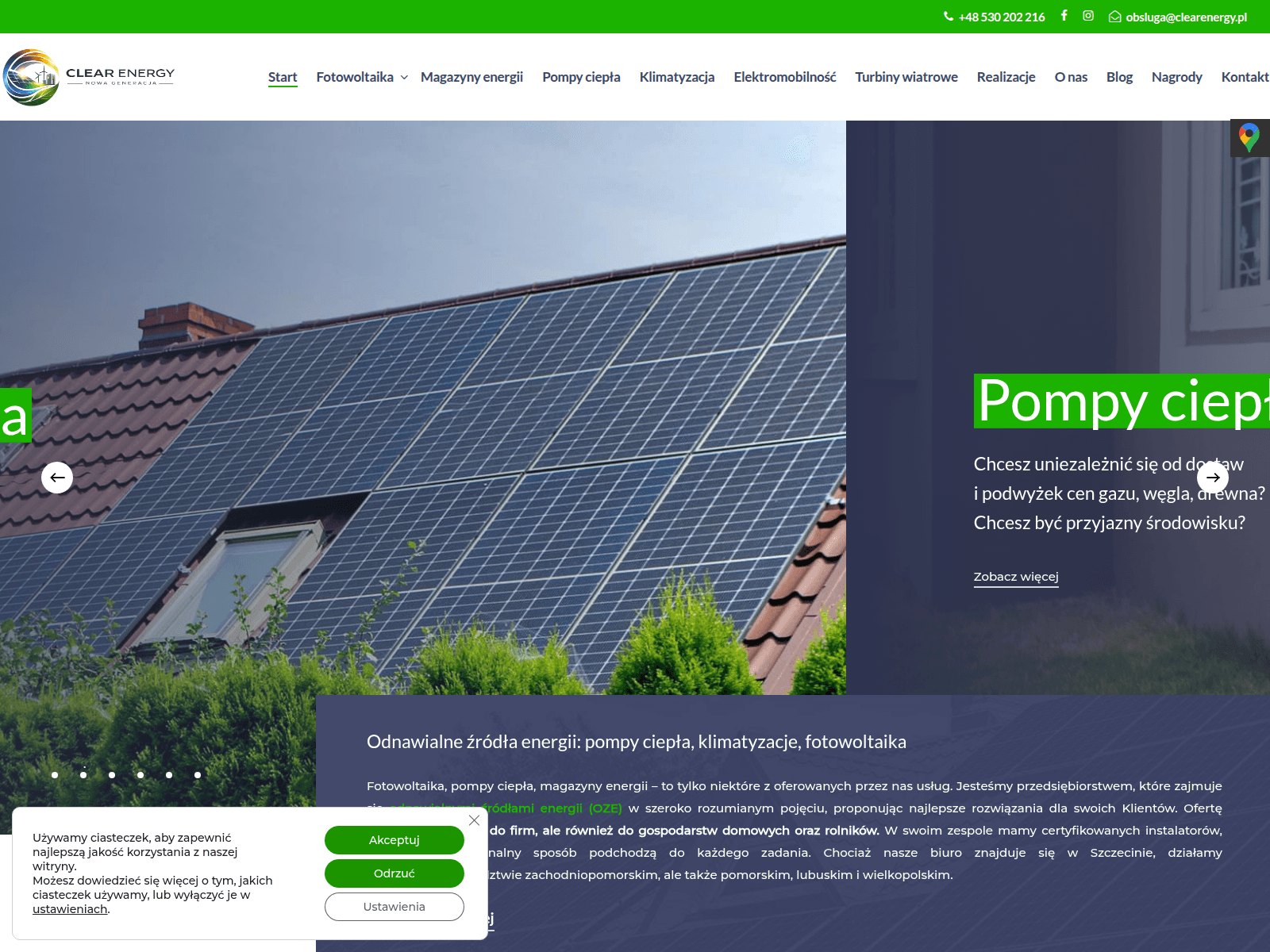 Screenshot of clearenergy.pl