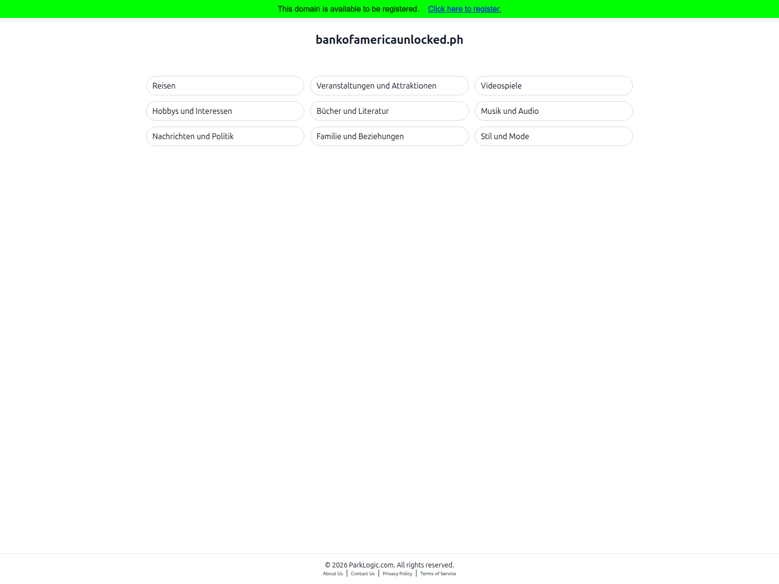 Screenshot von bankofamericaunlocked.ph