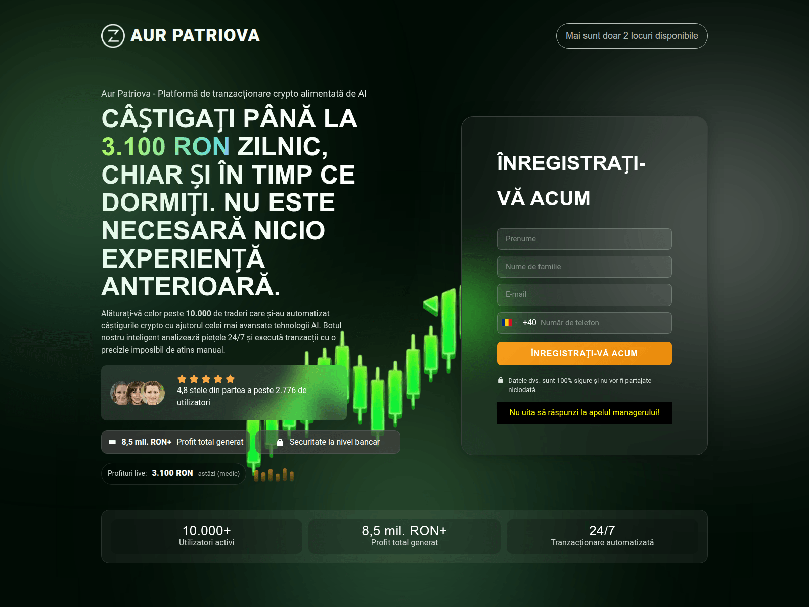 Screenshot of aurpatriova.com