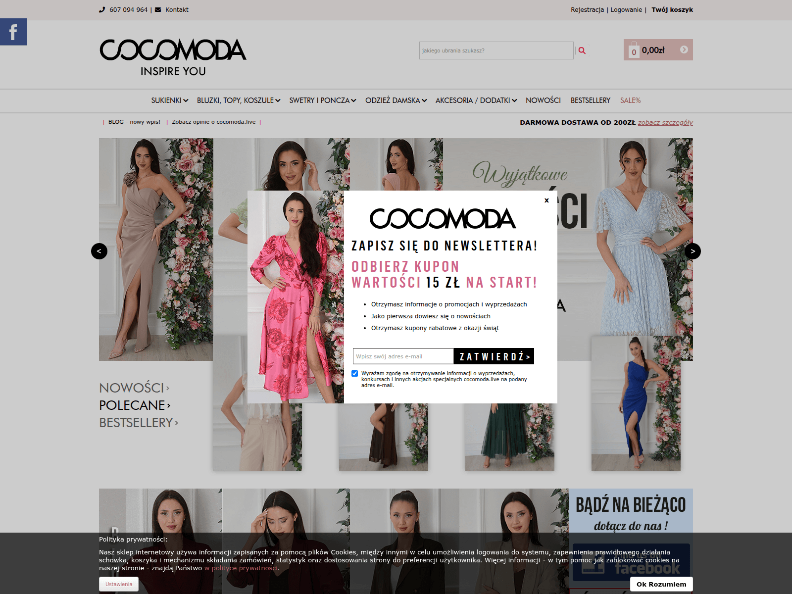 Screenshot di cocomoda.live