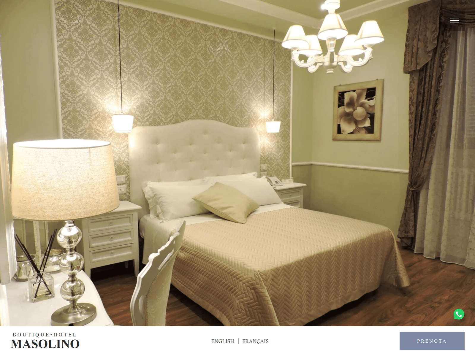 Capture d’écran de boutiquehotelmasolino.live