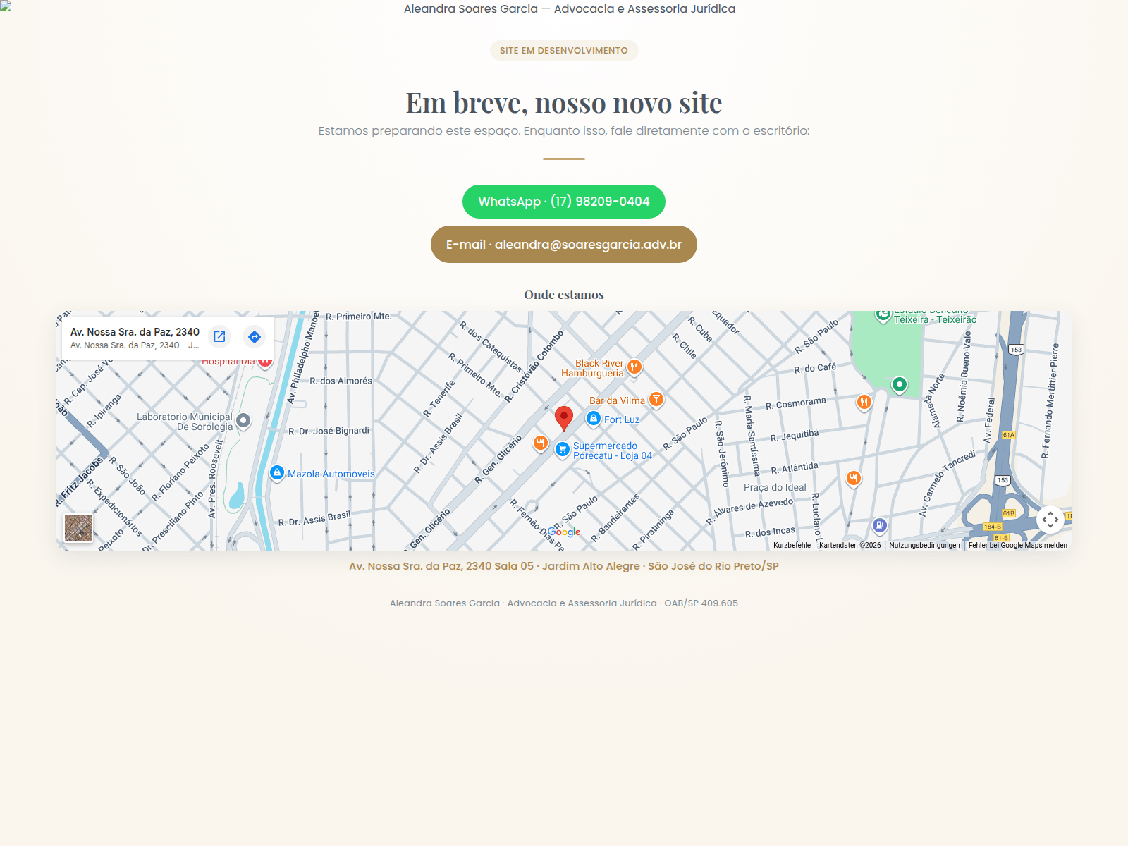 Screenshot von aleandrasoaresgarcia.pages.dev