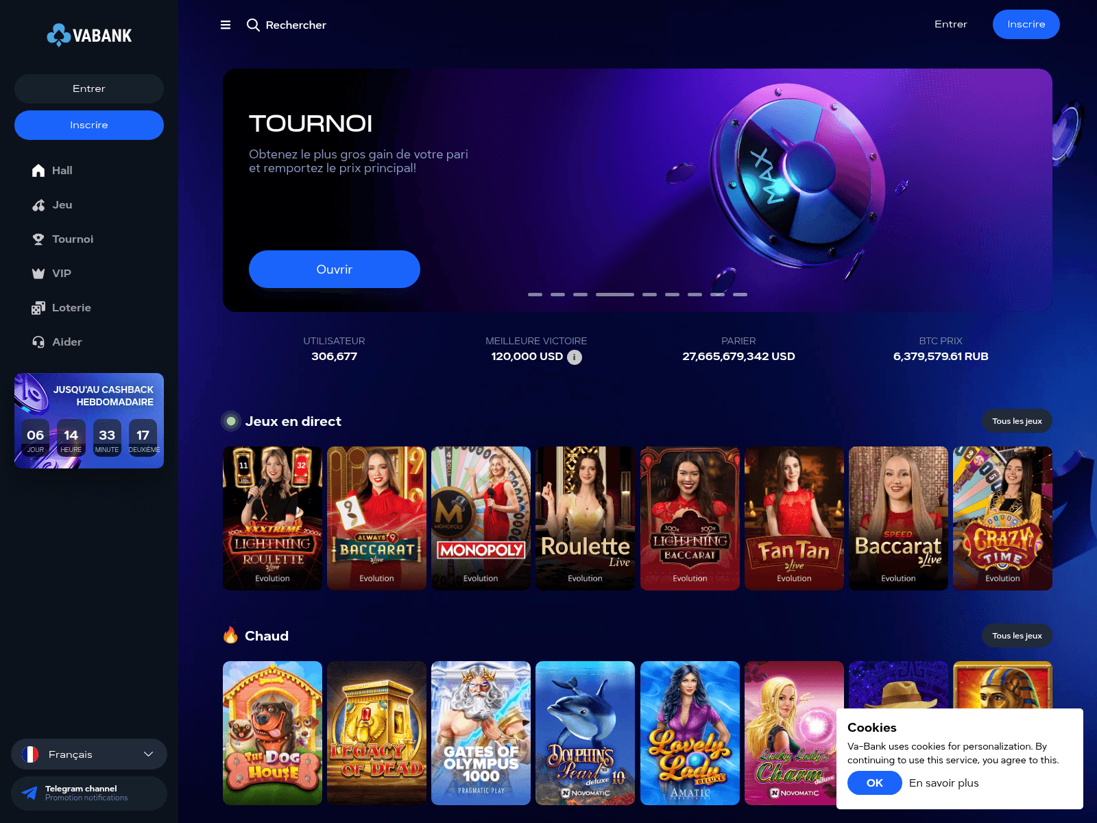 Screenshot of va-bank.casino