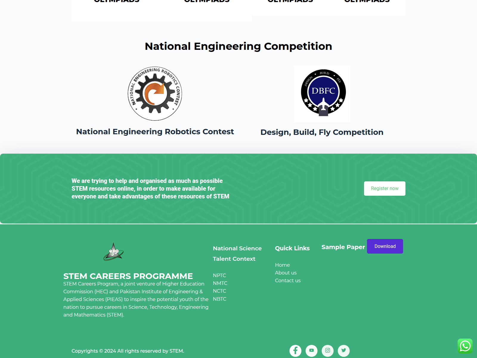 Screenshot of stem.edu.pk