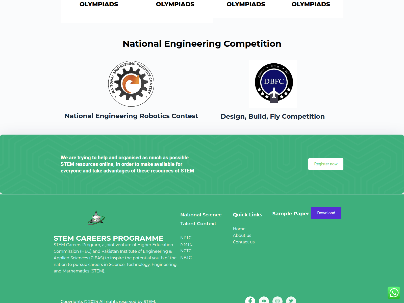 Screenshot of stem.edu.pk