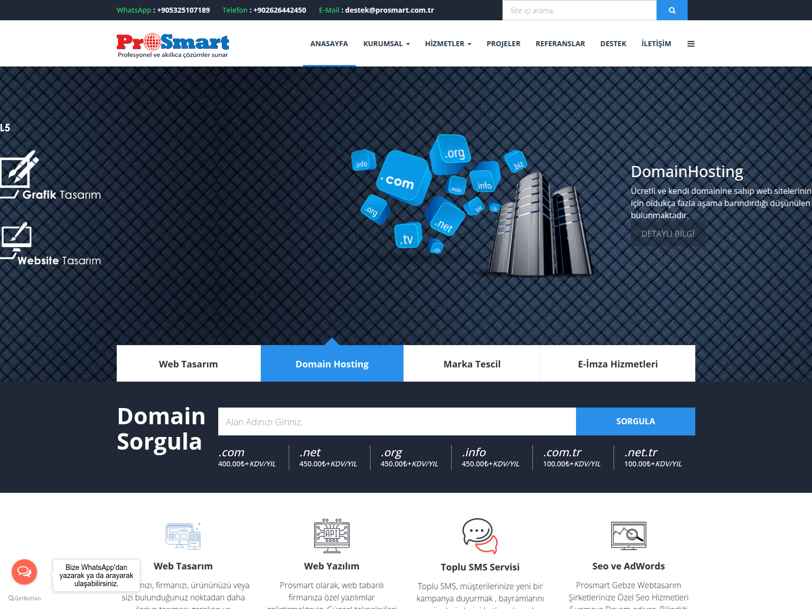 Screenshot of prosmart.com.tr