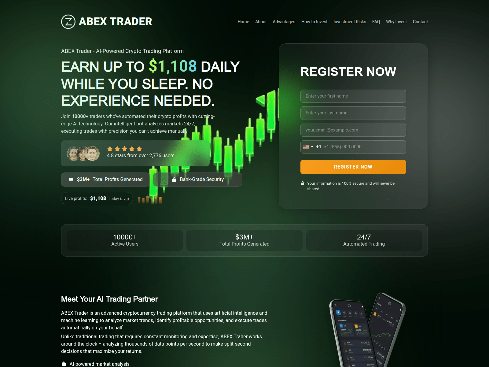 Screenshot of abextrader.com