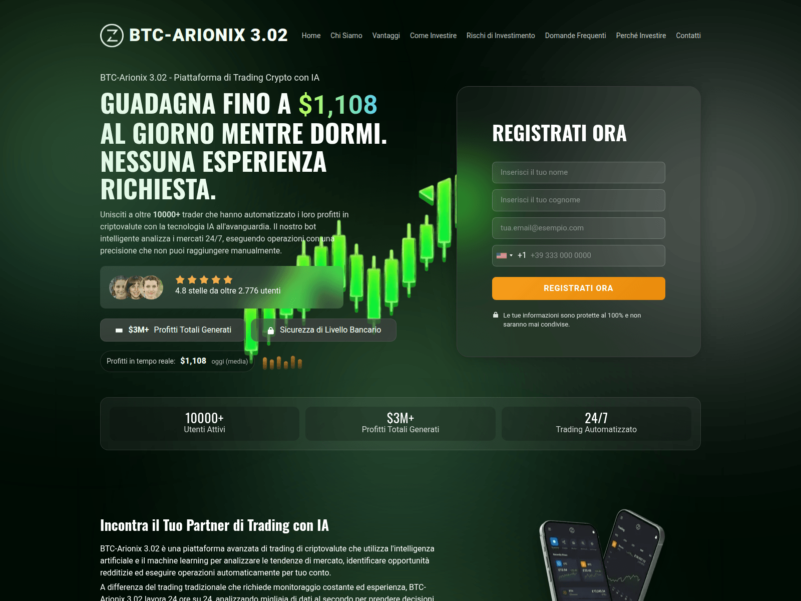 btcarionix302trade.com のスクリーンショット
