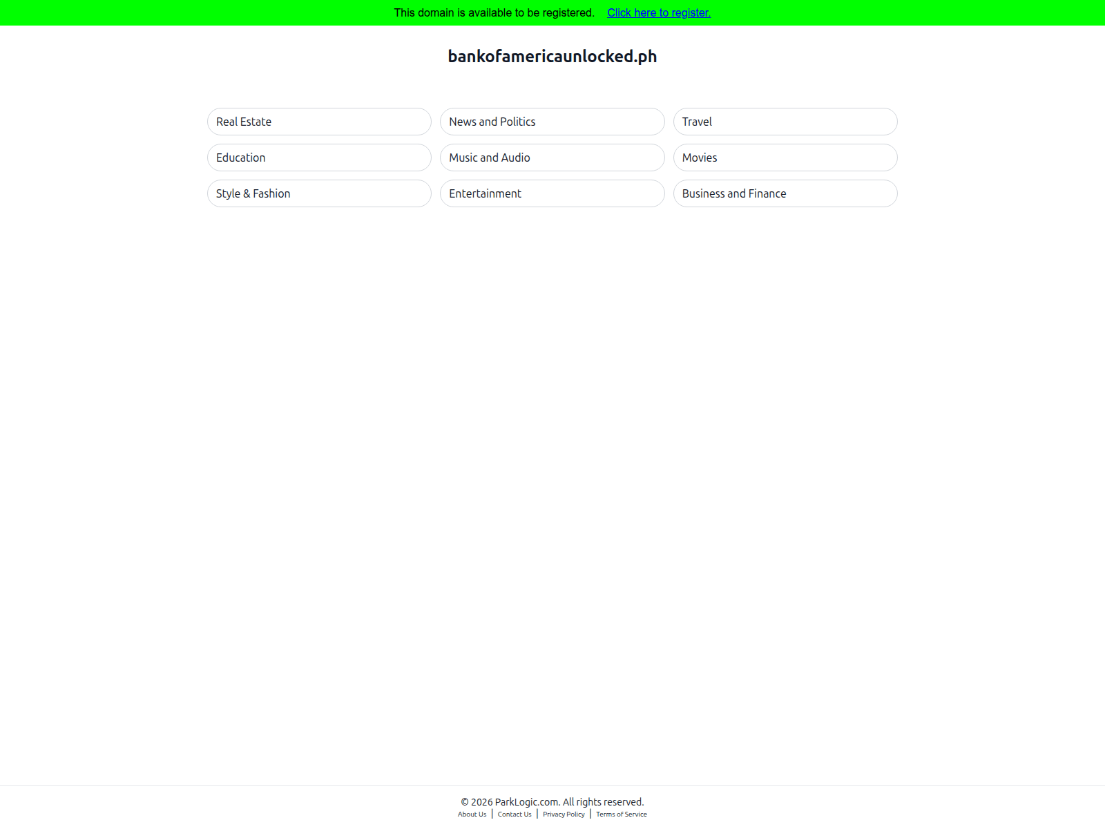 Screenshot von bankofamericaunlocked.ph