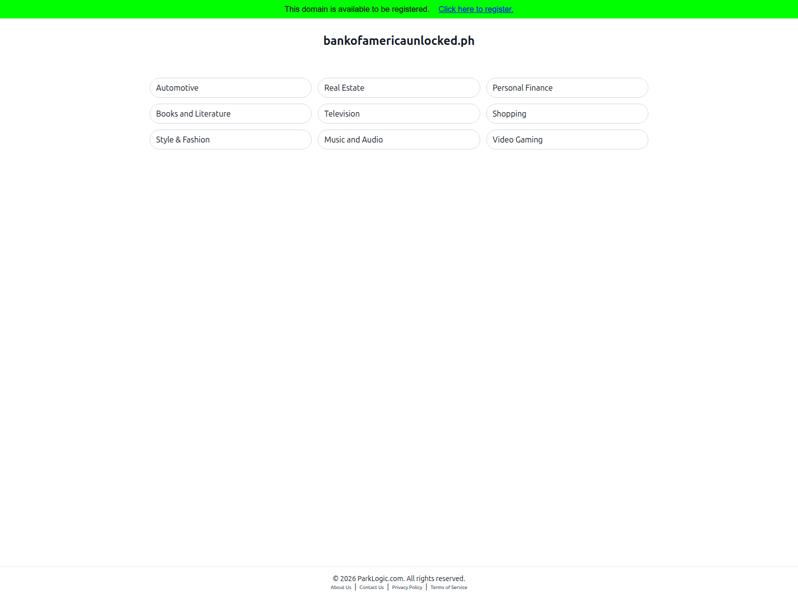 Screenshot von bankofamericaunlocked.ph
