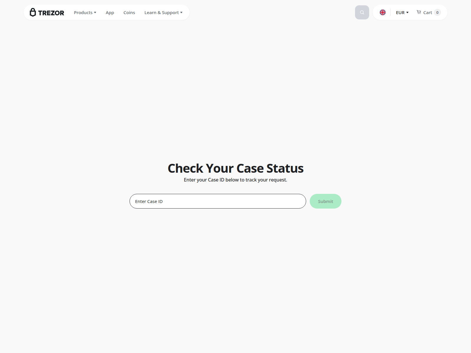 Screenshot of trezor.com.vc