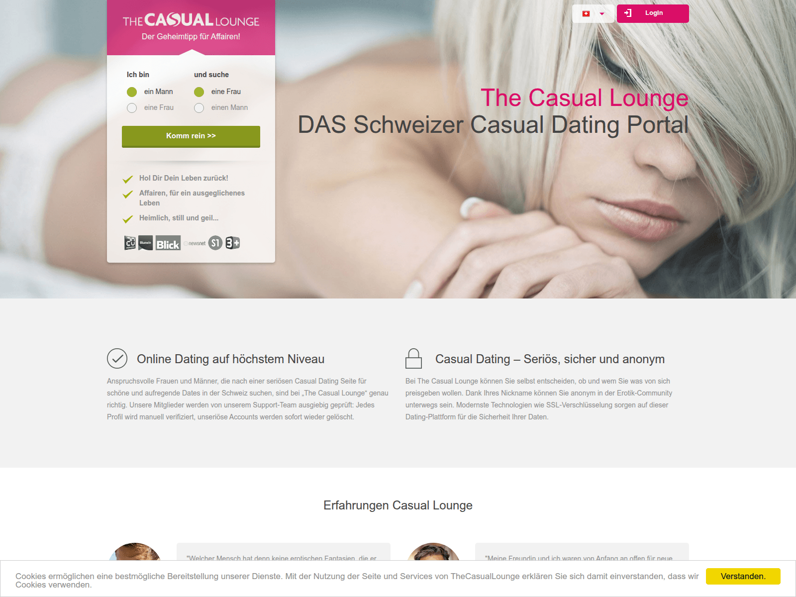 Stored capture of thecasuallounge.ch