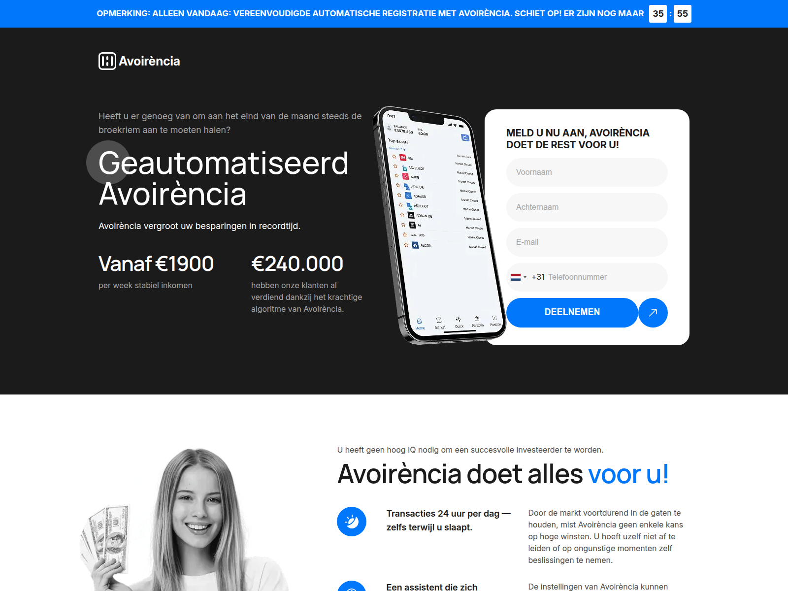 Screenshot of avoirenciatrade.com