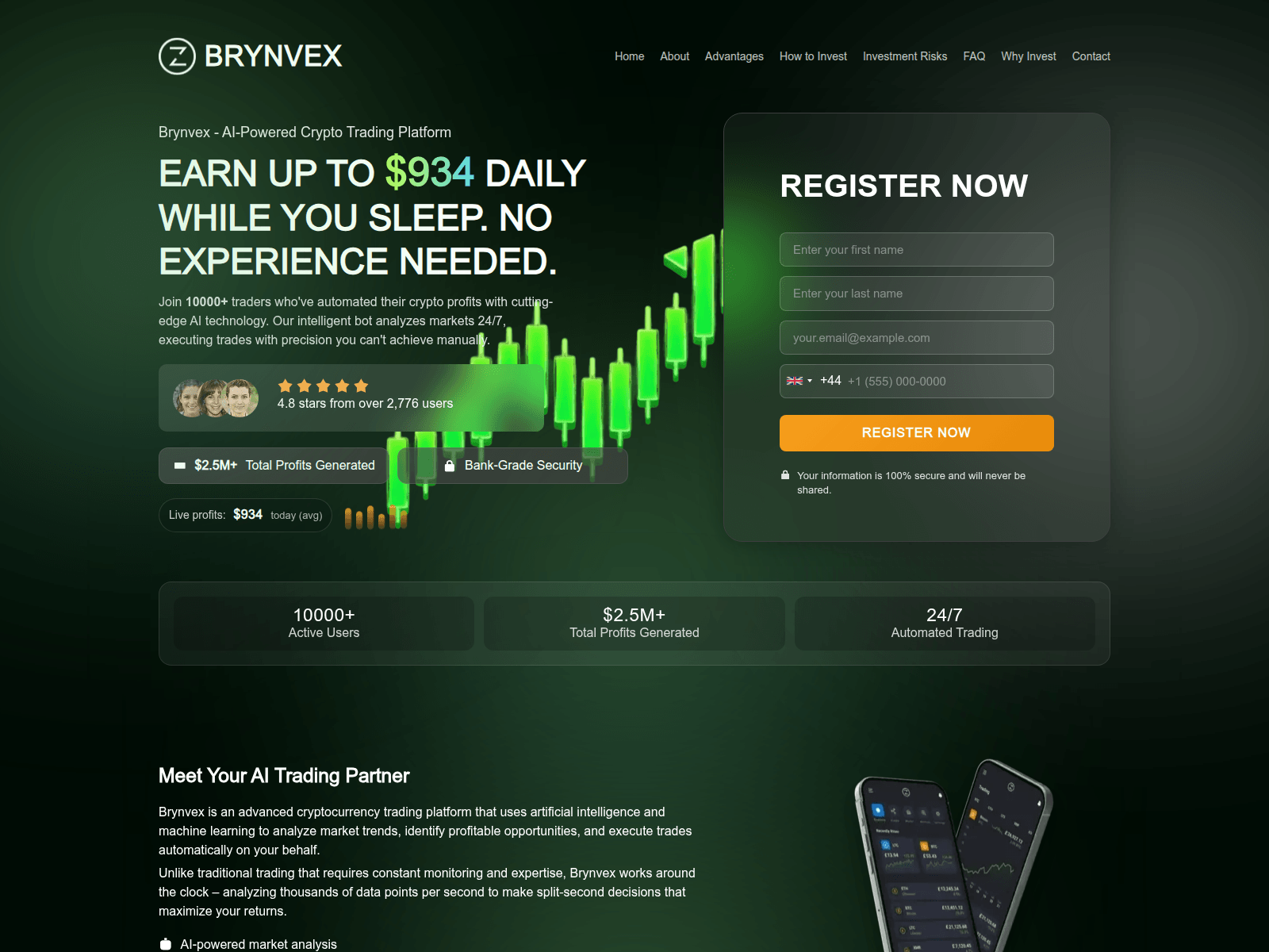Screenshot of brynvextrade.com
