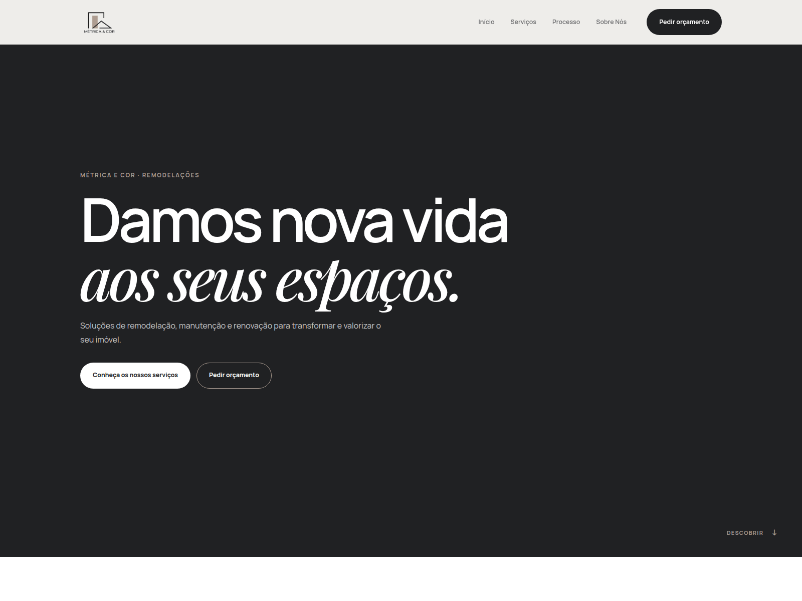 Screenshot of metricaecorl.pt