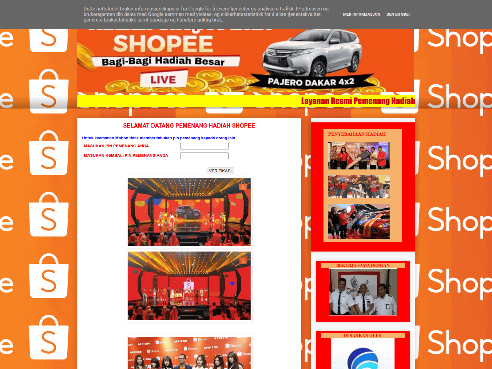 Screenshot of undianshopee-mart12.blogspot.com