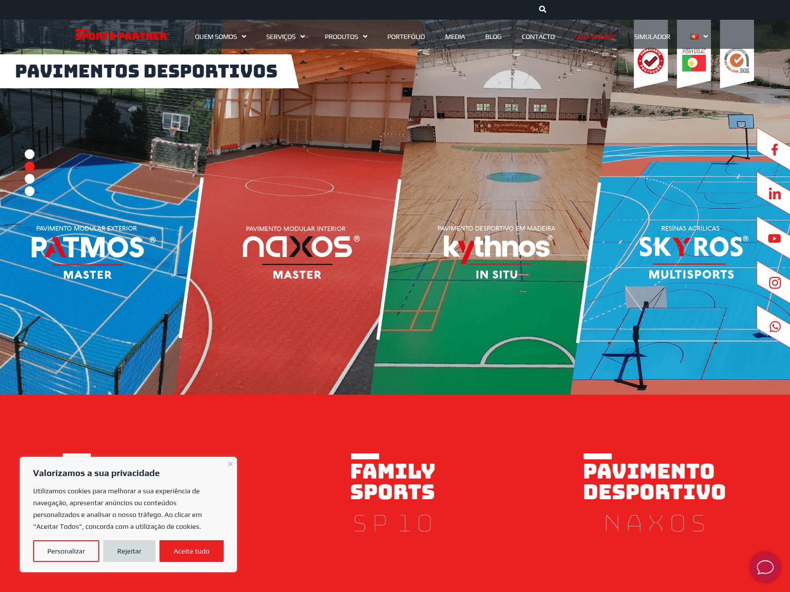 Screenshot of sportspartner.pt
