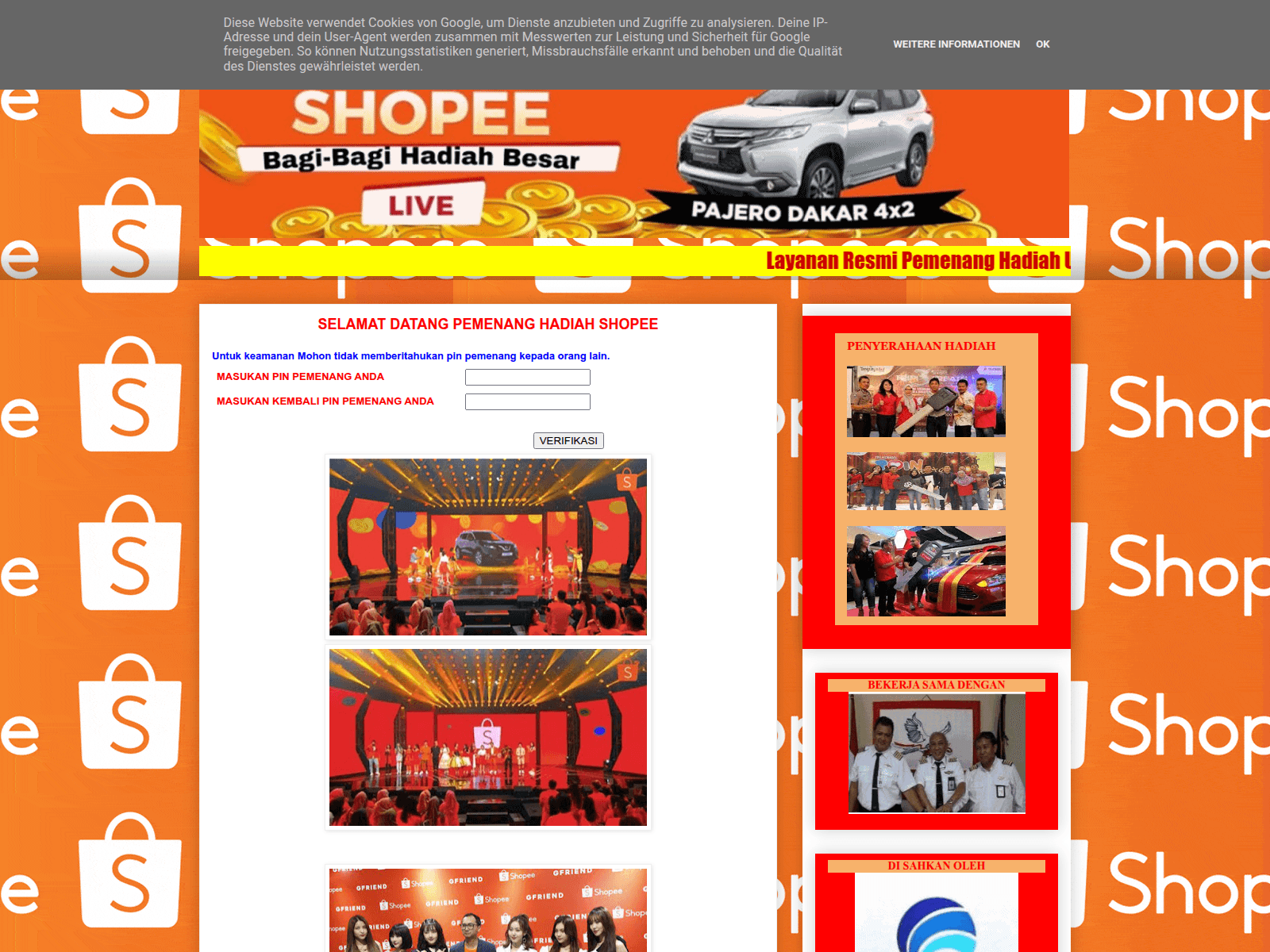 Screenshot of undianshopee-mart12.blogspot.com