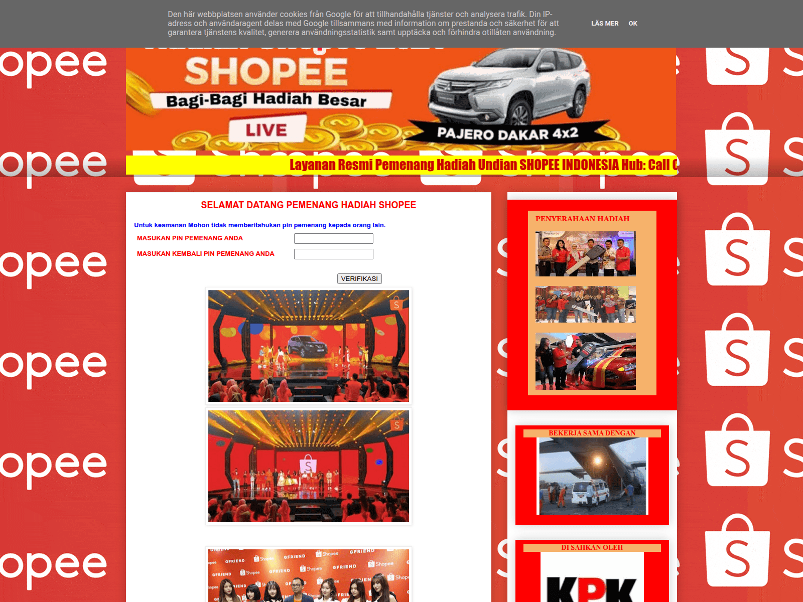 Screenshot of undianshopee-mart12.blogspot.com
