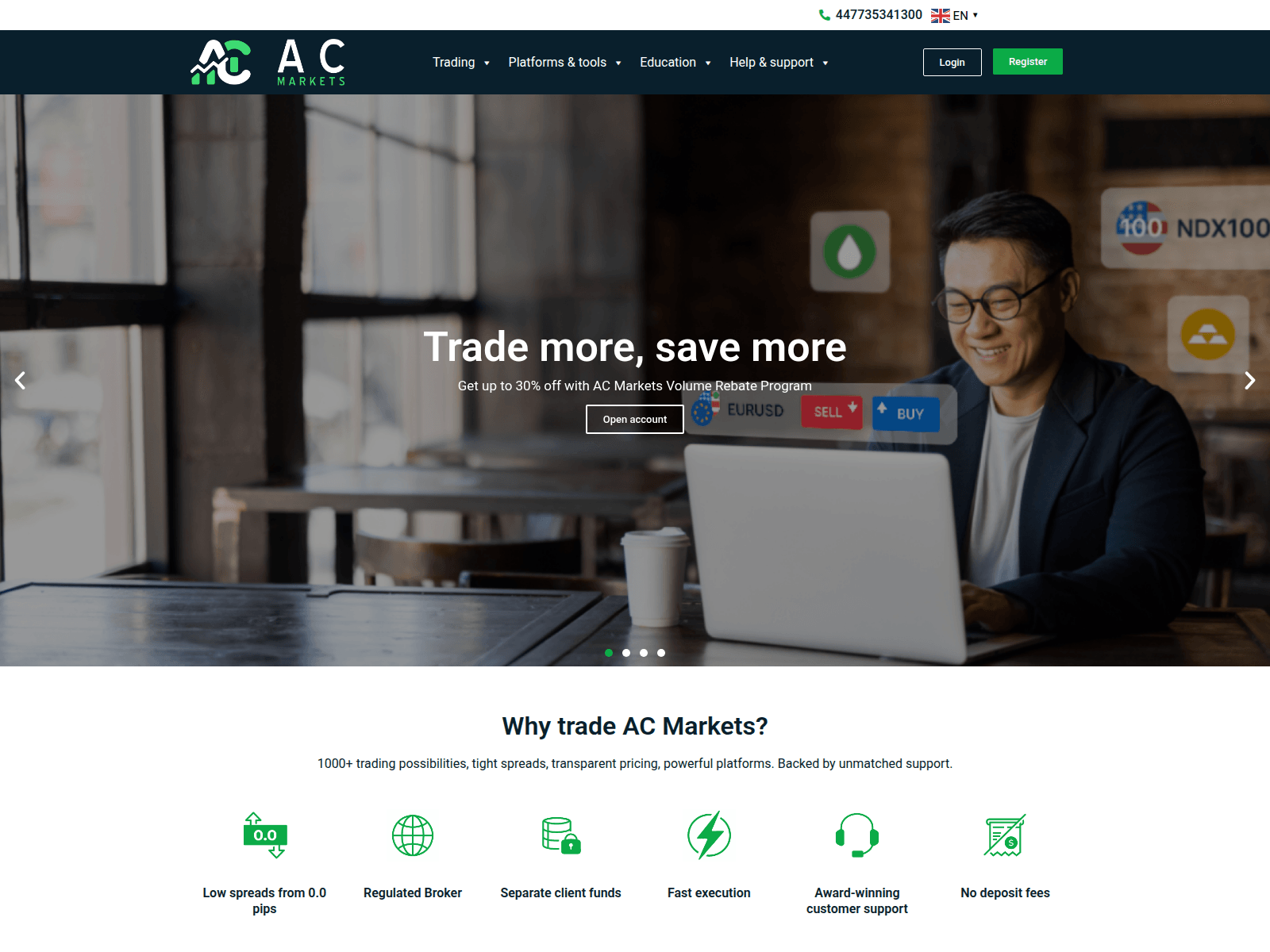 Screenshot of acm.markets