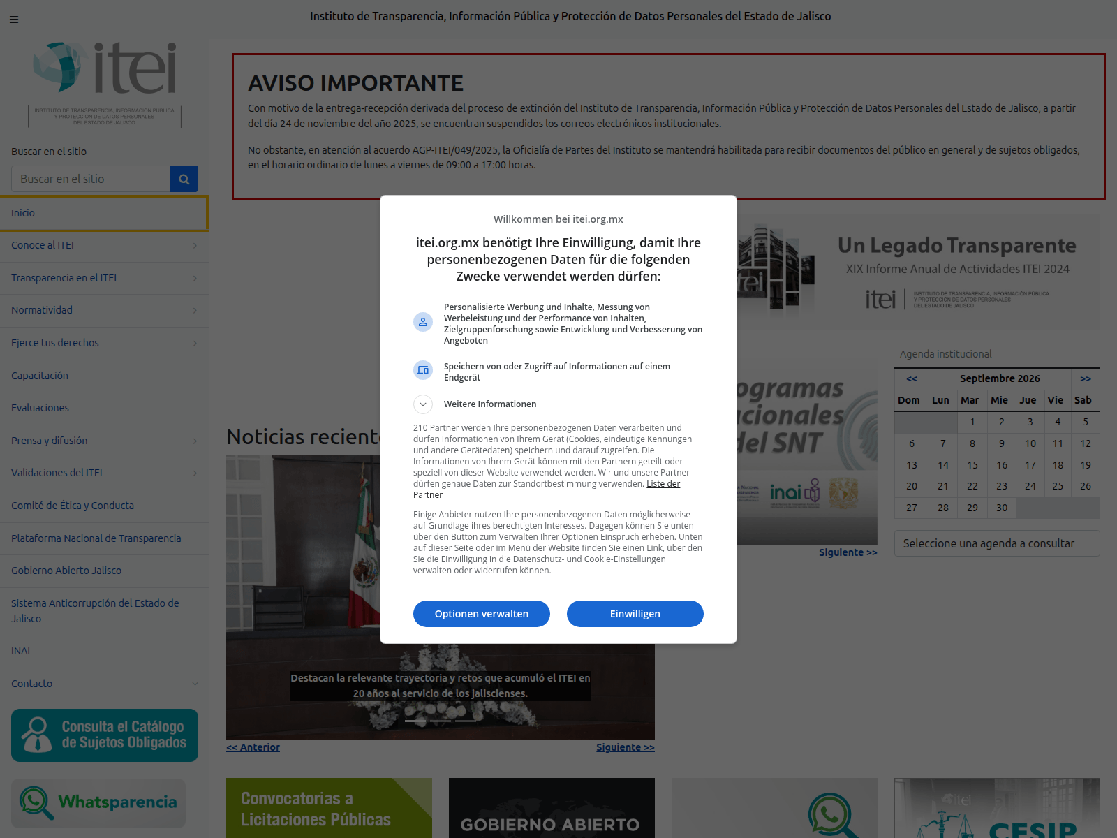 Screenshot of itei.org.mx