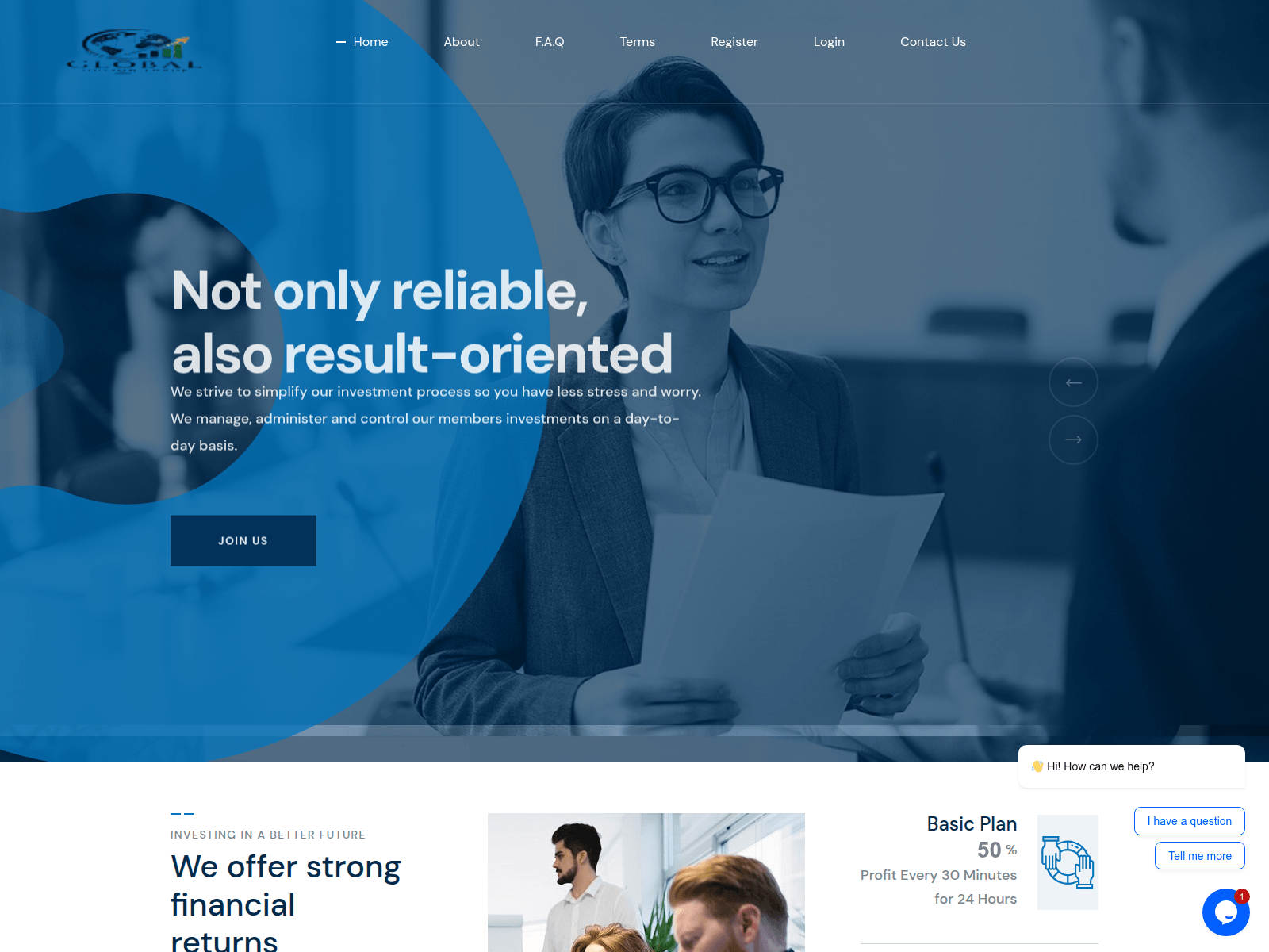 Screenshot of amgloaumfin.com
