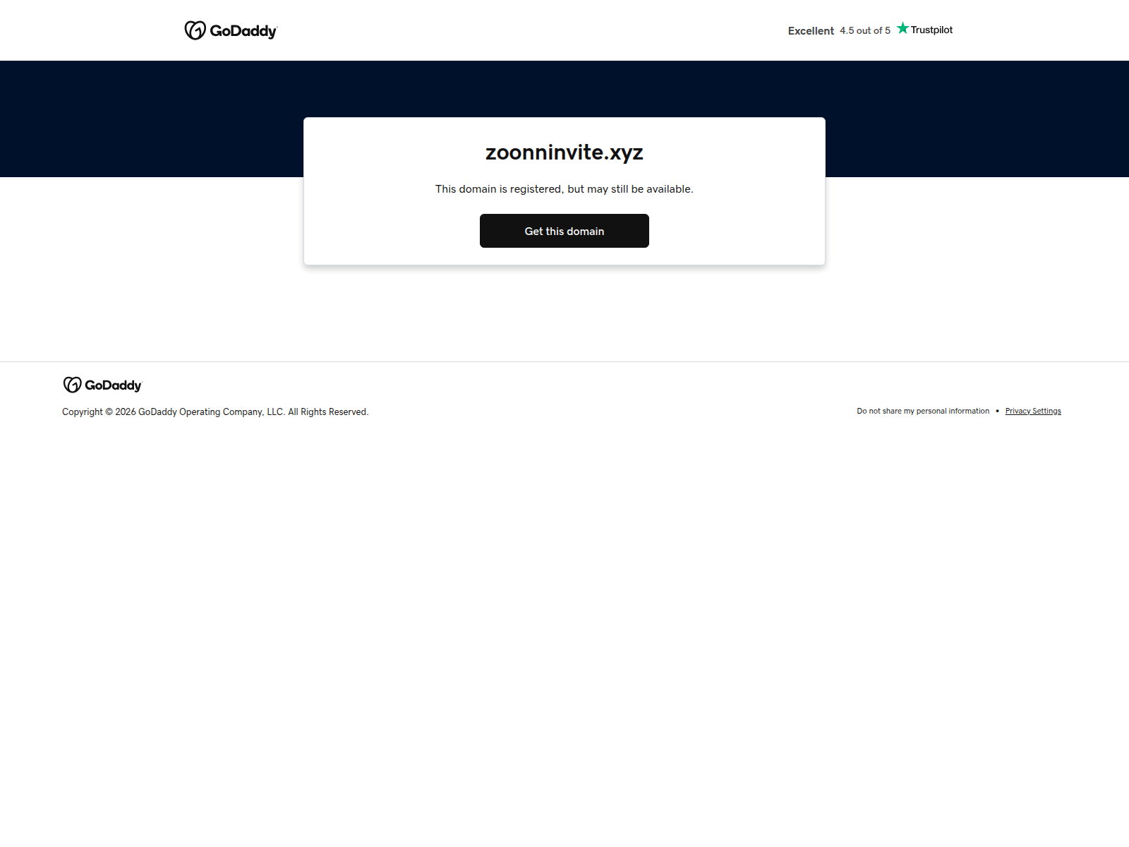 Screenshot of zoonninvite.xyz