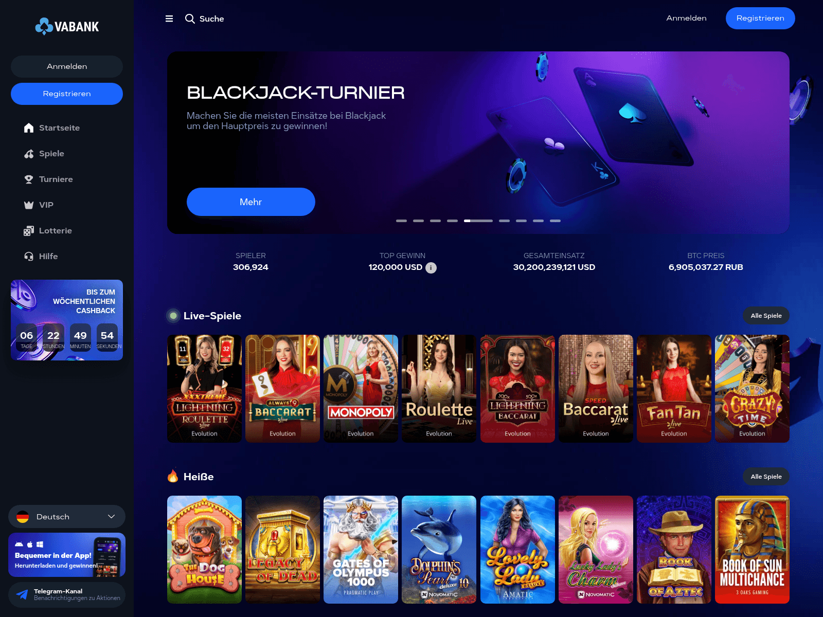 Screenshot of va-bank.casino