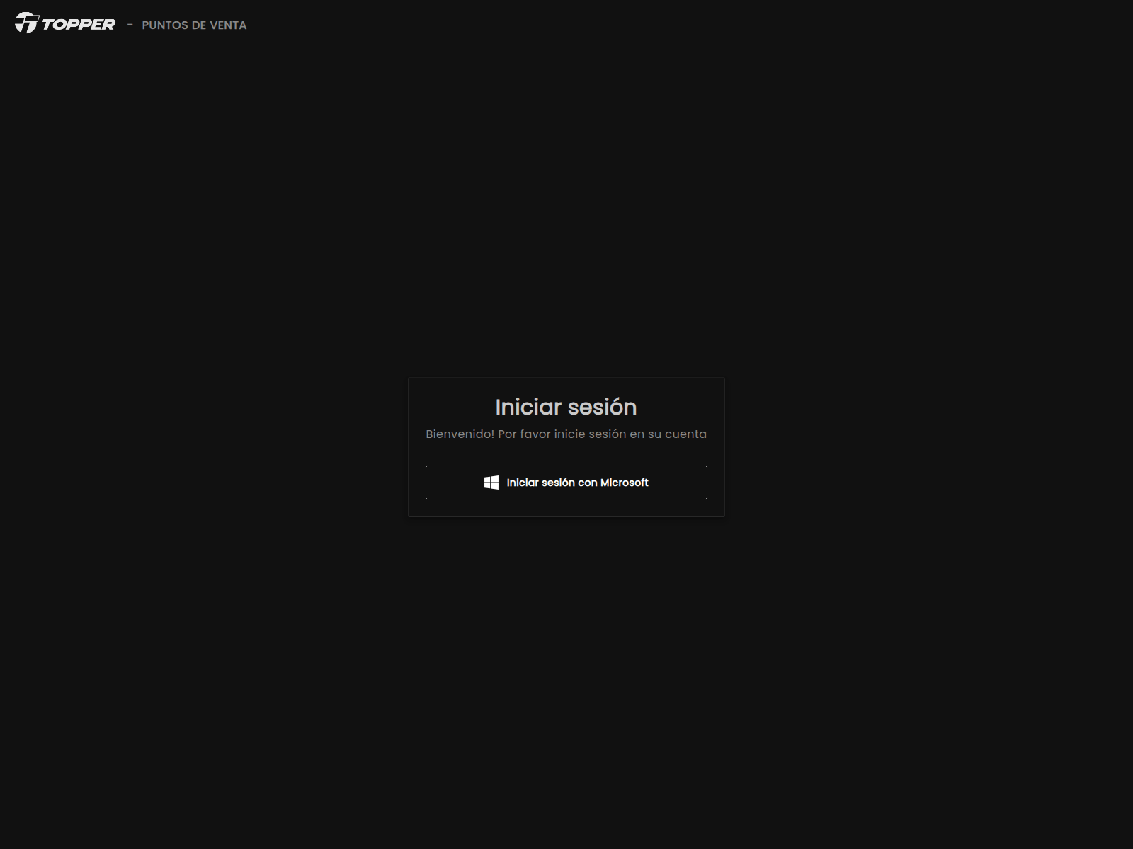 Screenshot of pdv.topper.dpscloud.com.ar