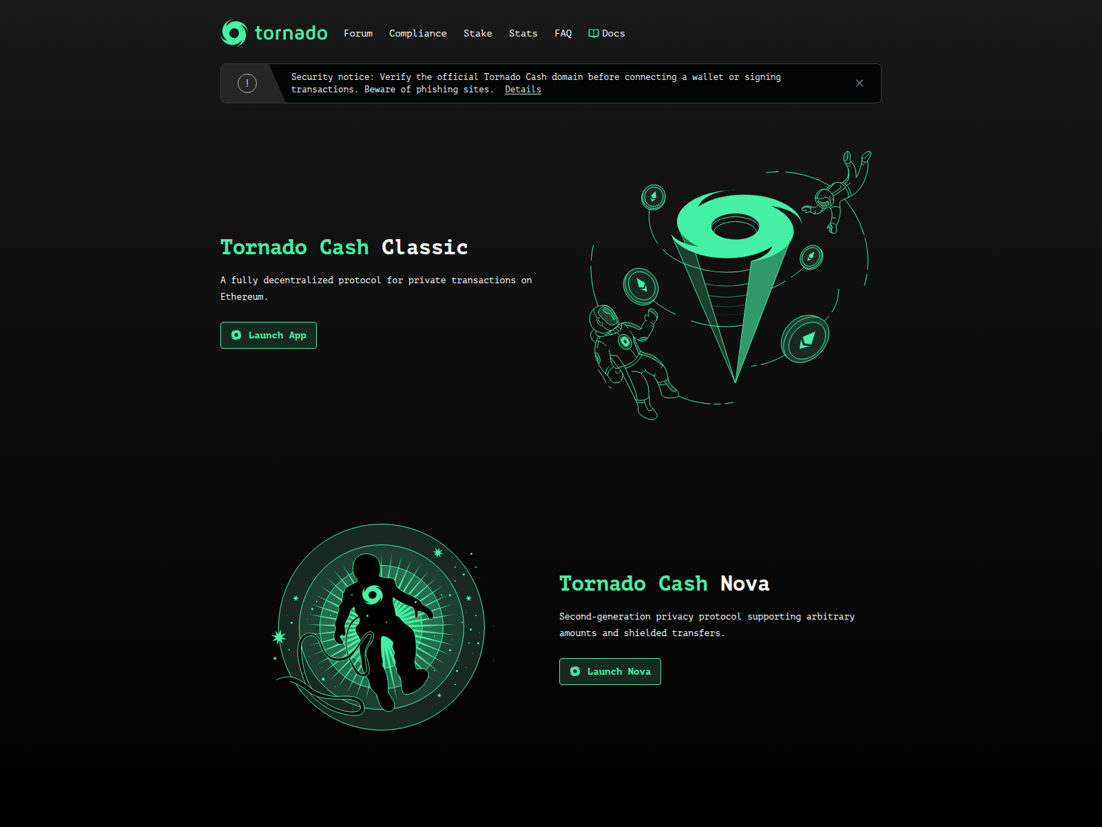 v2-tornadocash.com 스크린샷