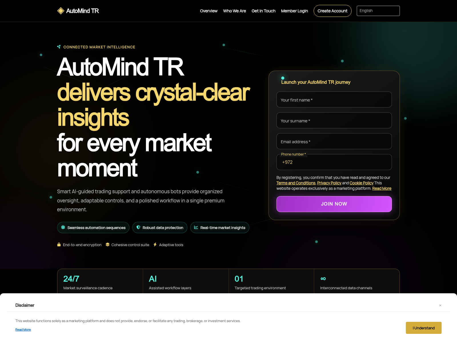 Screenshot of automindtr.digital