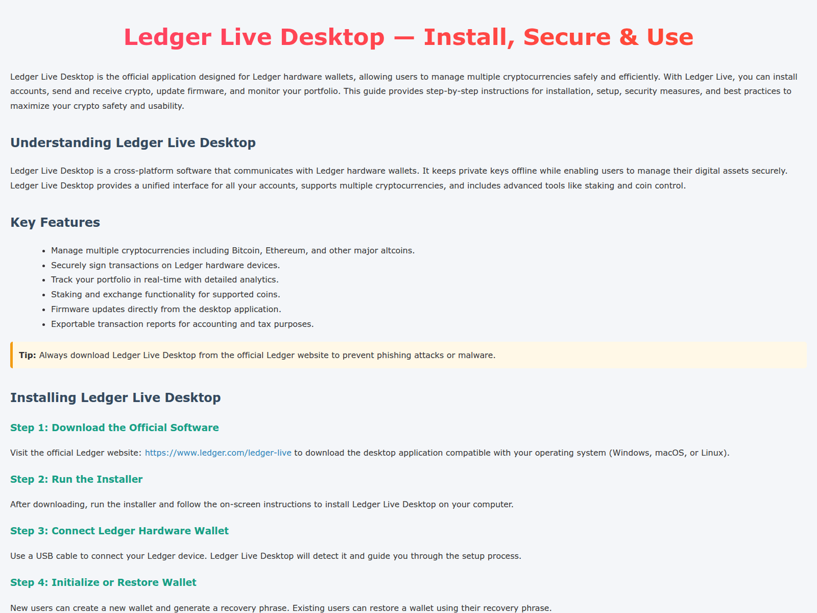 Screenshot of ledgr-live-desktop-support.pages.dev