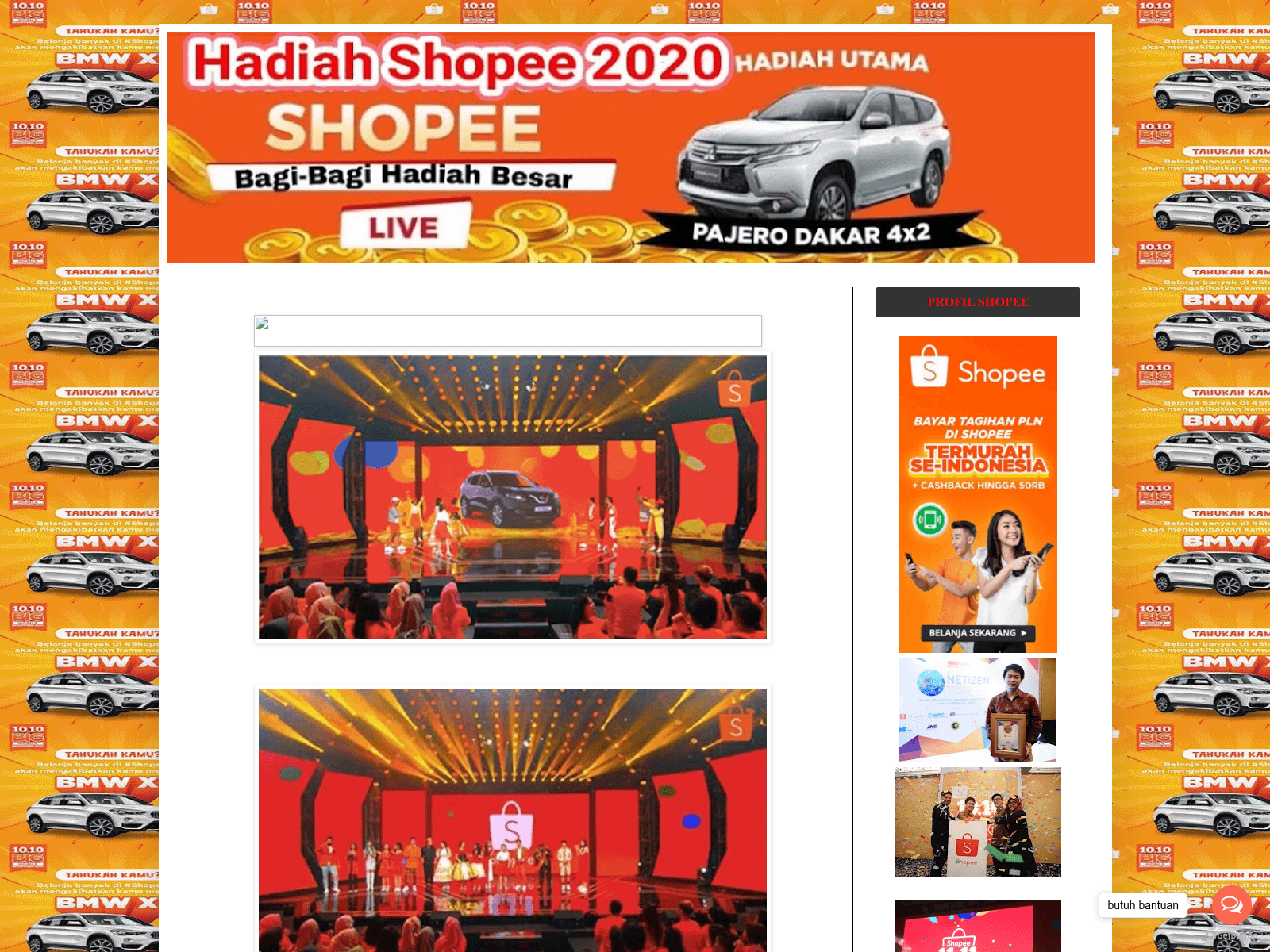 Screenshot of hadiahshopee3232.blogspot.com