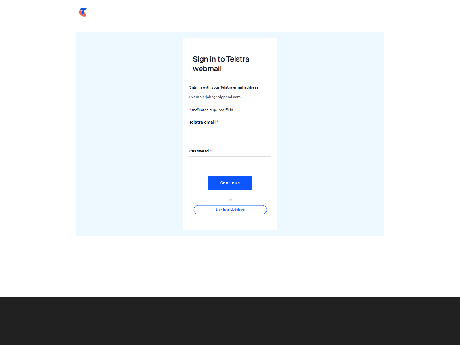 Screenshot of telstrawebmailre.weebly.com