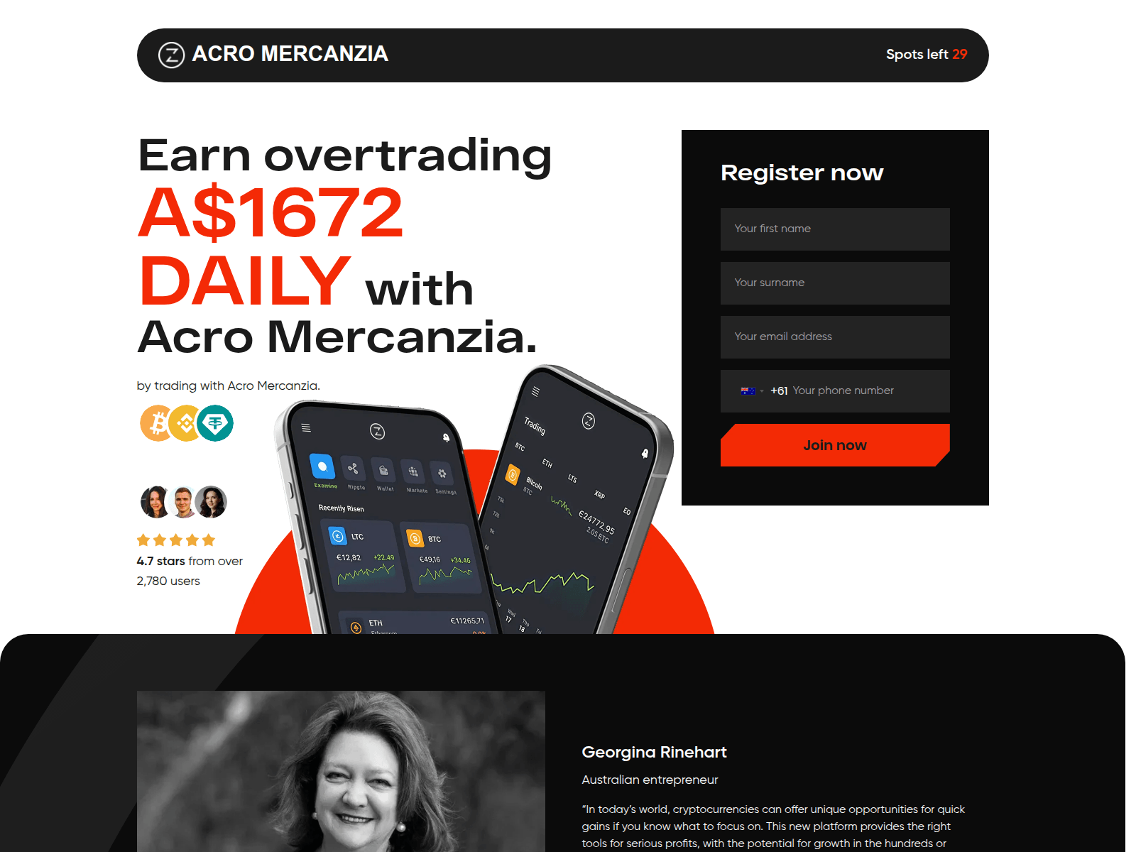 Screenshot of acromercanziatrade.com