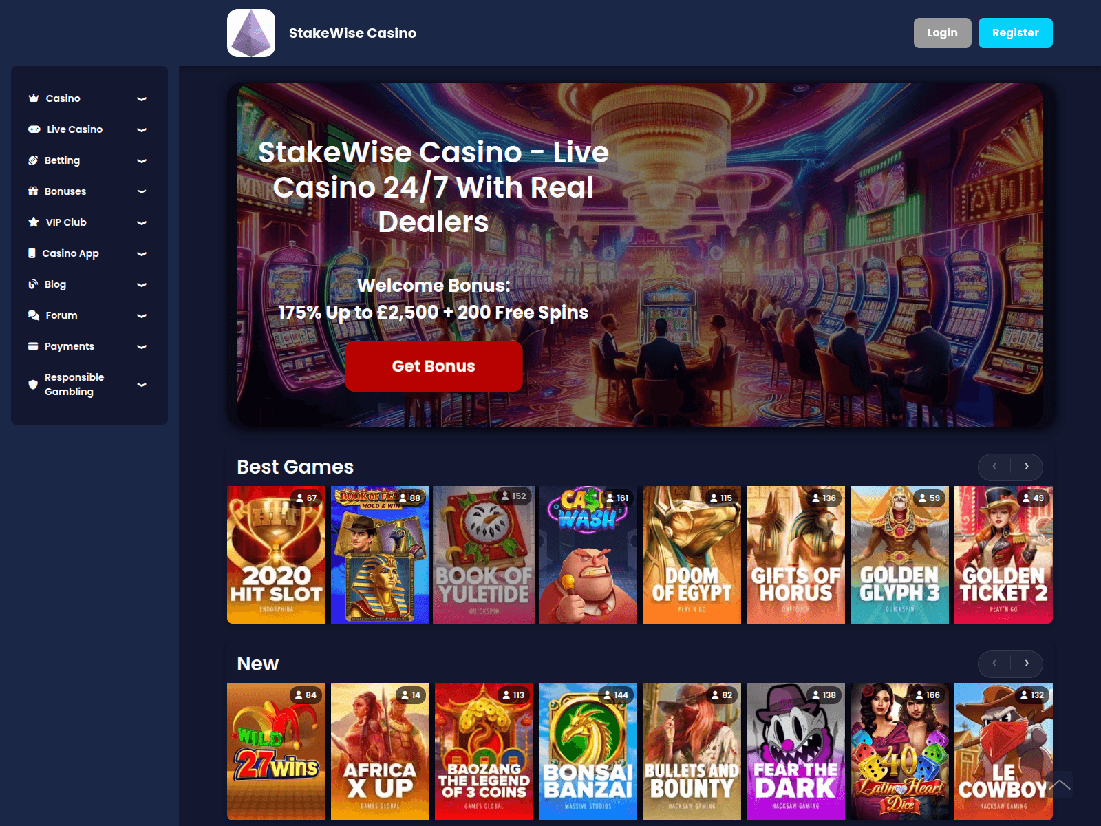 Screenshot of stakewise.uk
