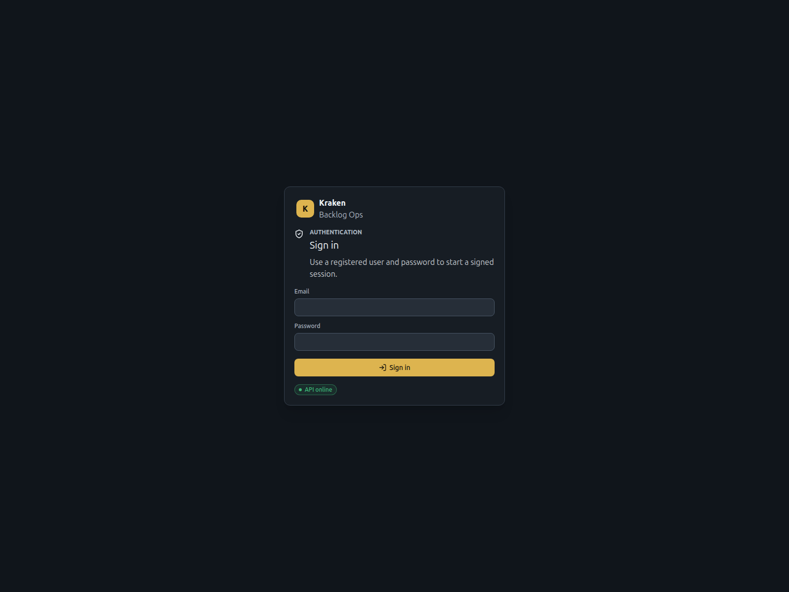 Screenshot of kraken.heapwise.com.br