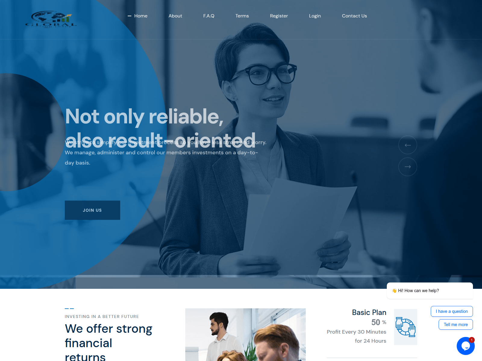 Screenshot of amgloaumfin.com