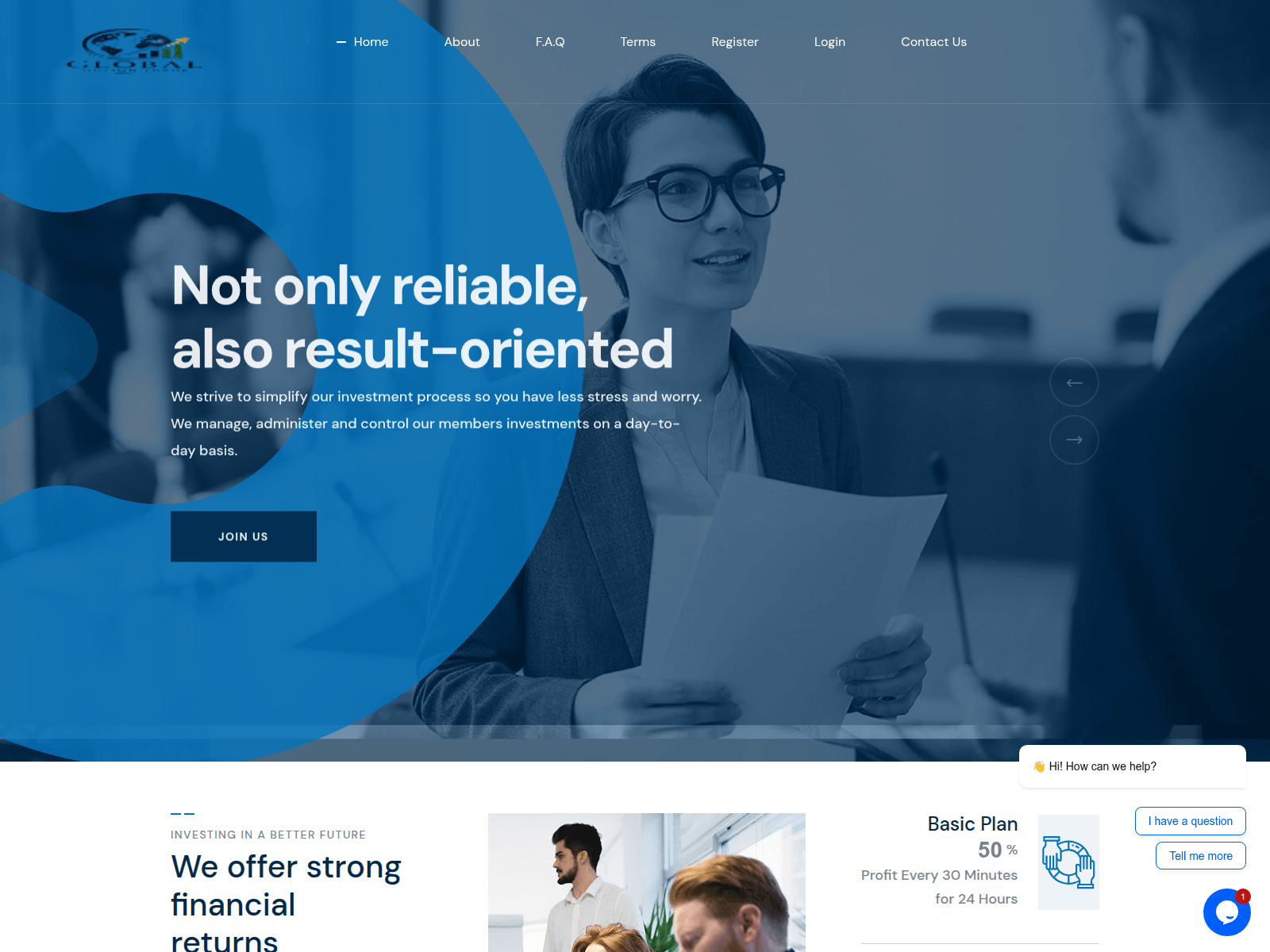Screenshot of amgloaumfin.com