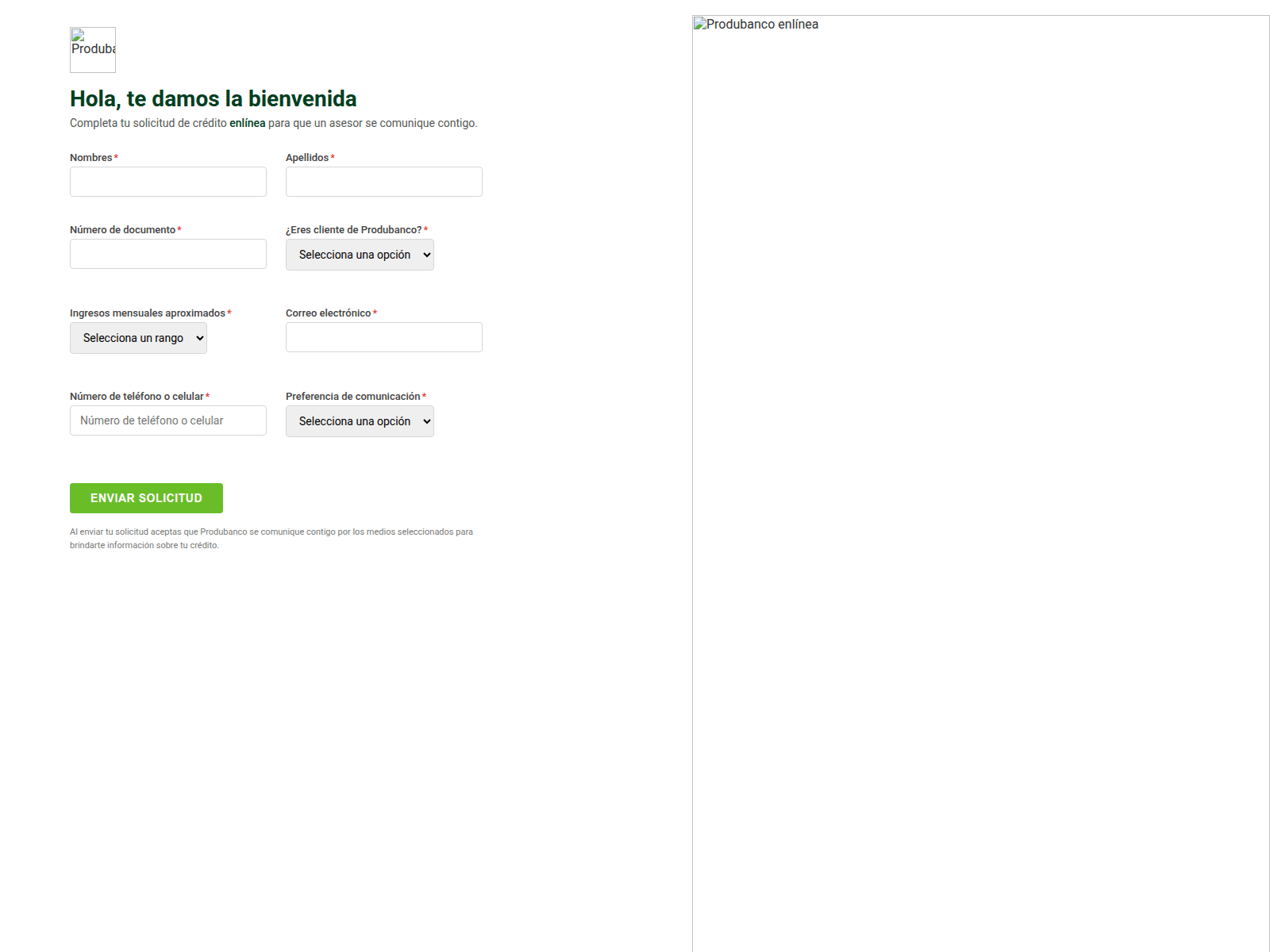 لقطة شاشة لـ mi-solicitud-card-9194.andres457646.workers.dev