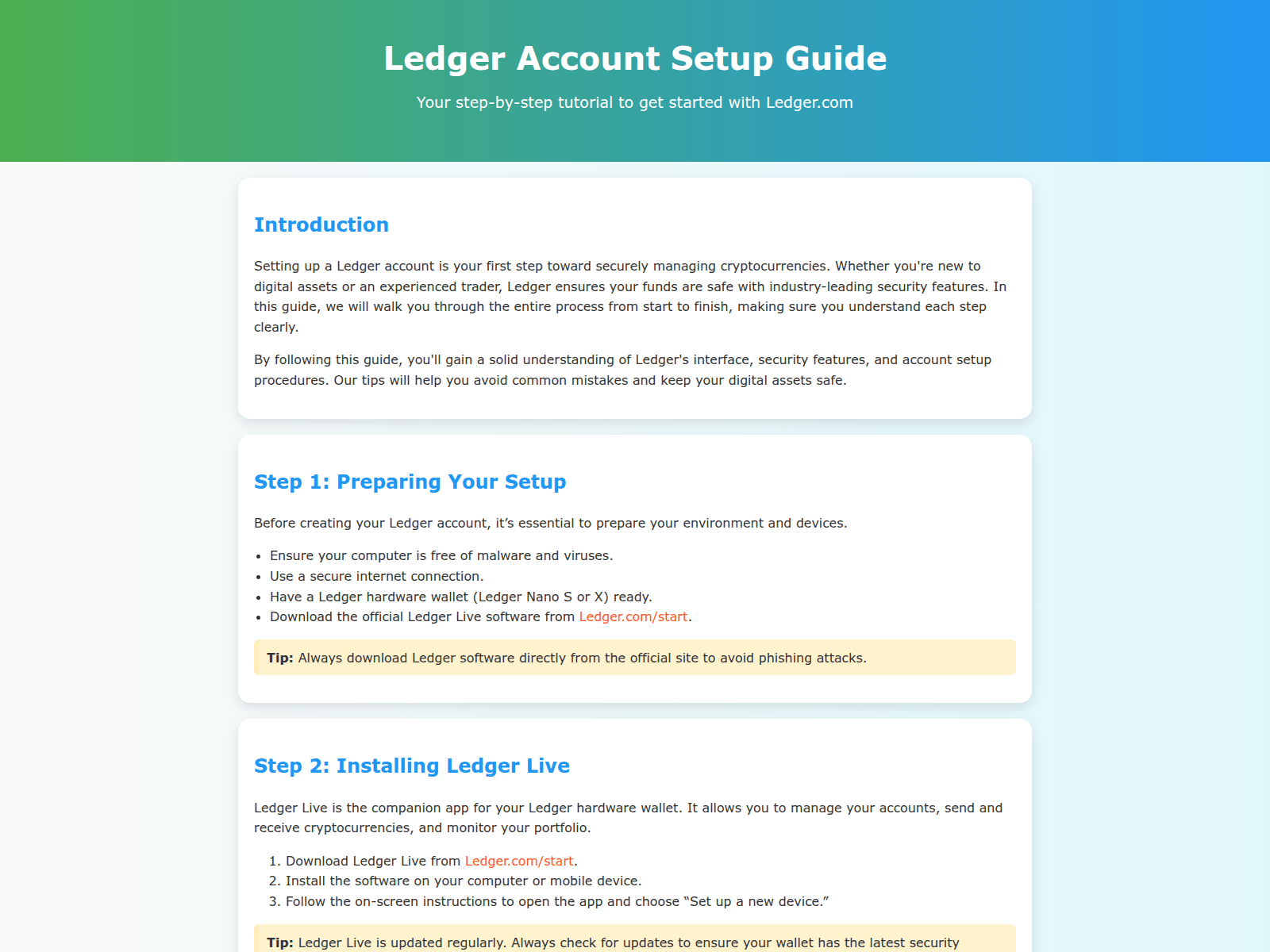 Screenshot von ladger-co-account-set-up.pages.dev