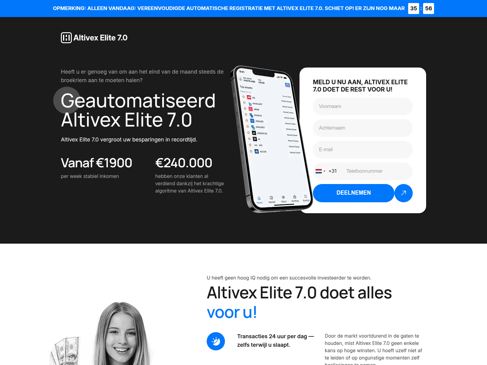 Screenshot of altivexelite70.com