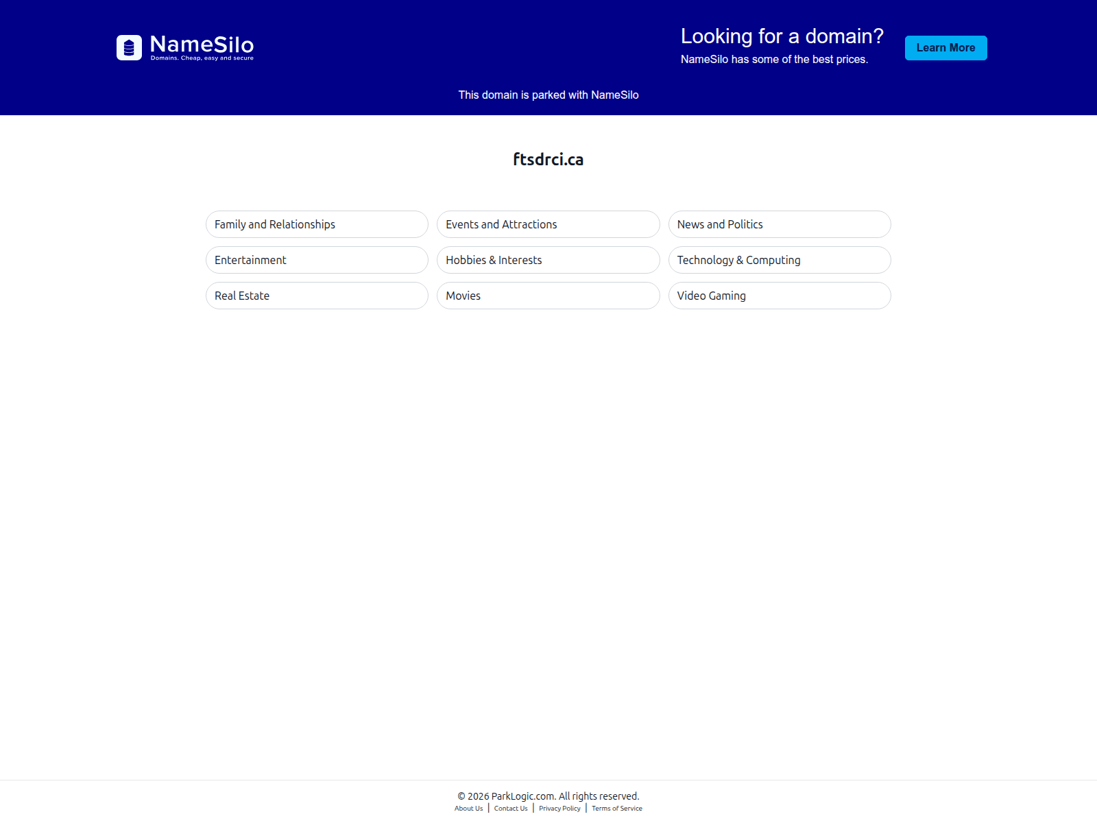 Screenshot of ftsdrci.ca