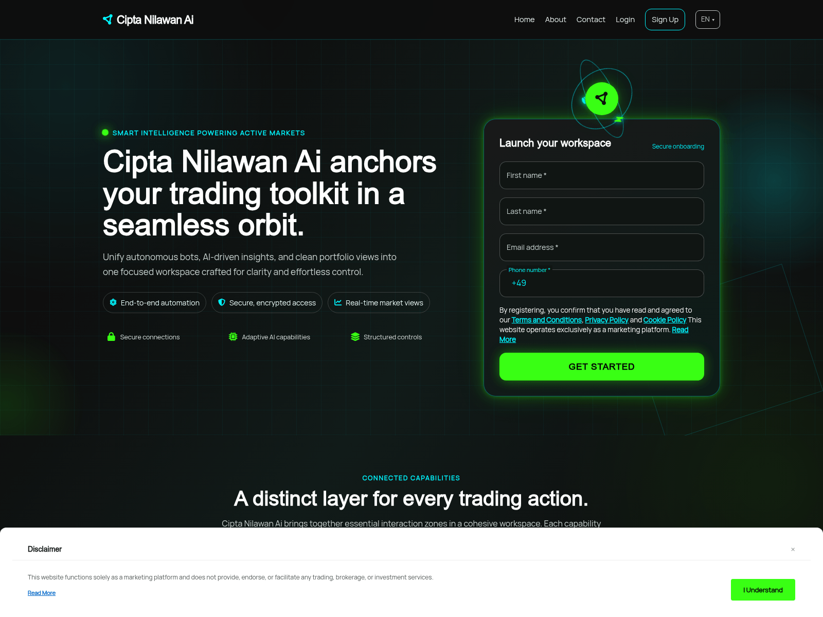 Screenshot von ciptanilawanaitech.com