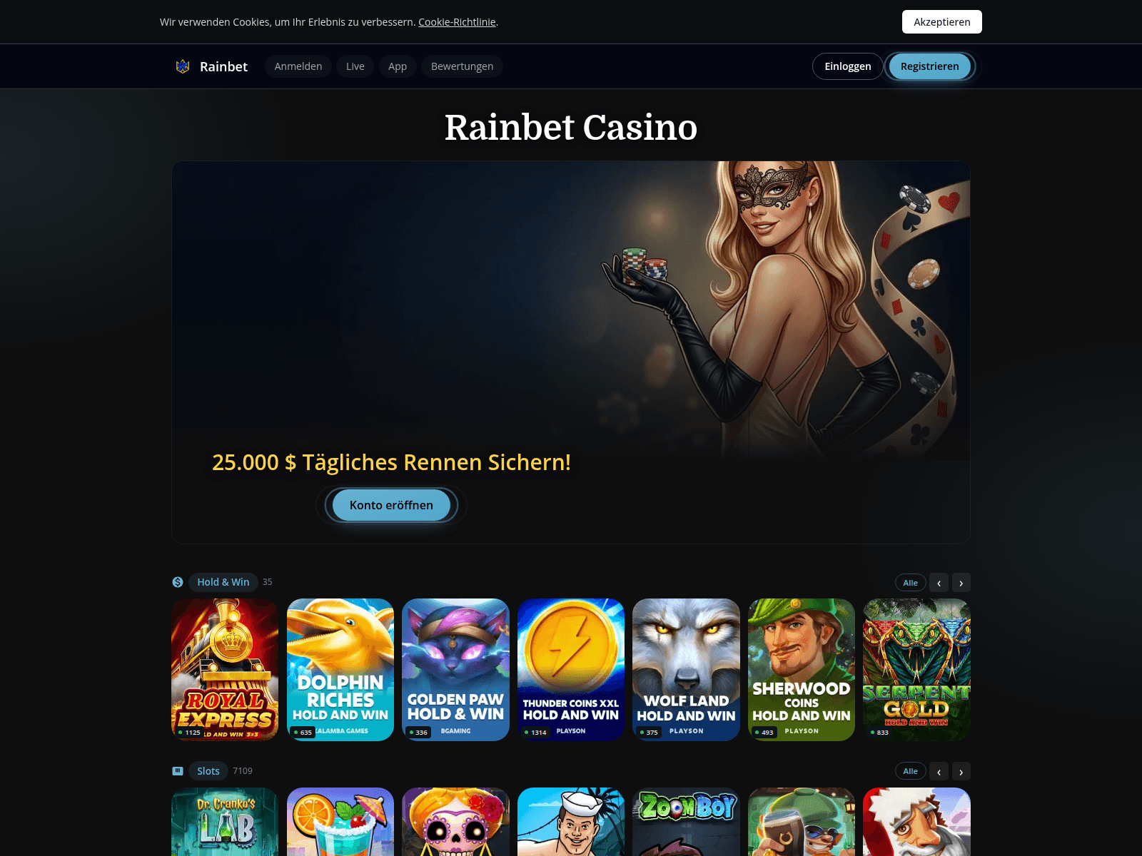 Screenshot of rainbet-eu-de.pages.dev